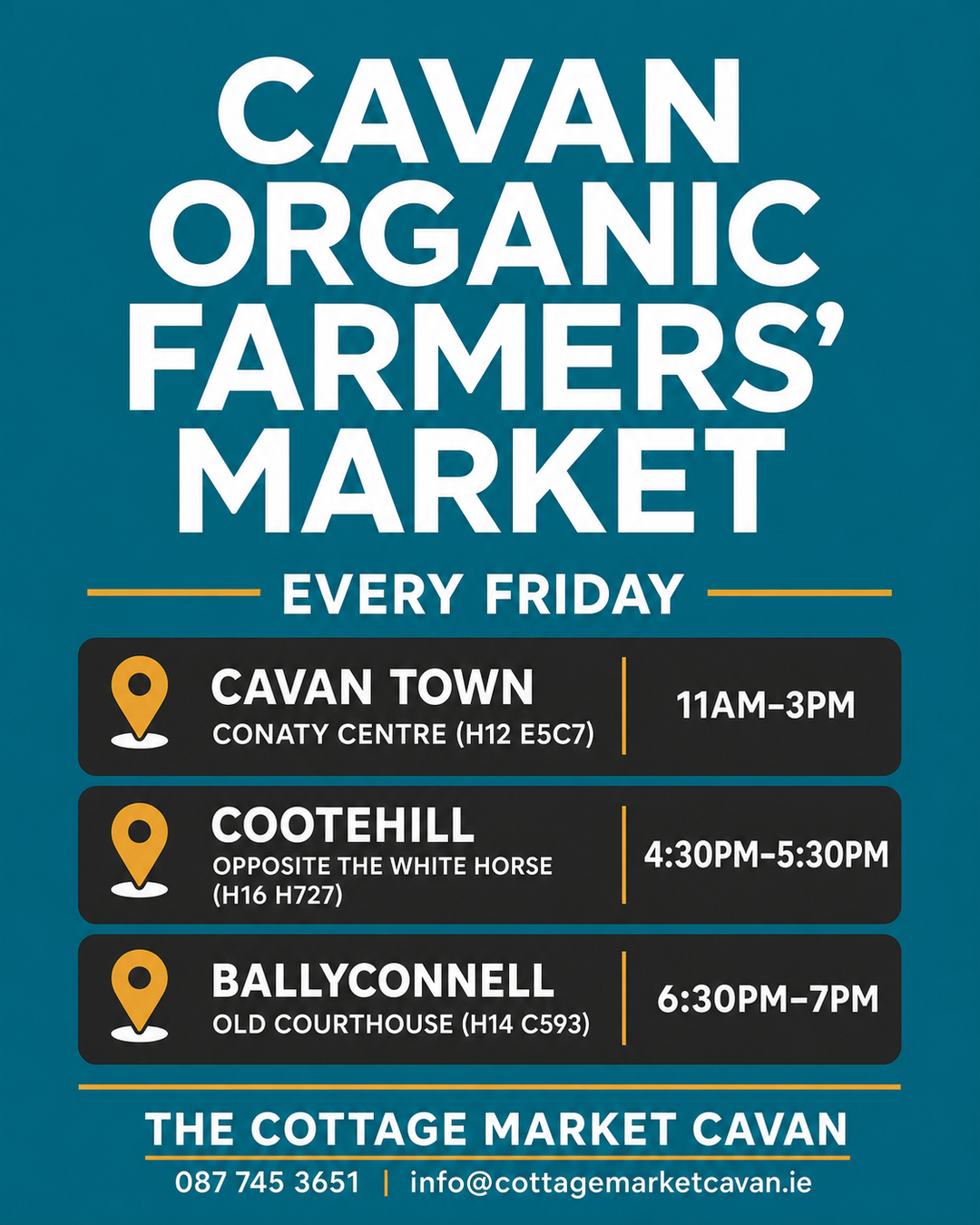 Local Farmers Market Every Friday + Organic Meat Drop Now Open